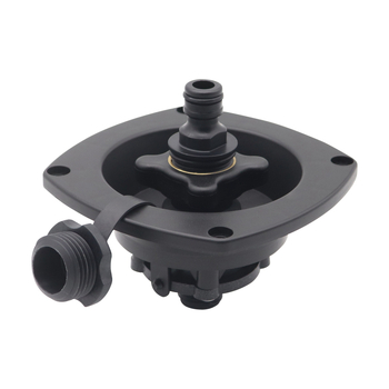 Θύρα εισροής νερού με περιστρεφόμενο κάλυμμα και βαλβίδα ελέγχου για RV, γιοτ και τροχόσπιτο — Μοντέλο FC13353, PP