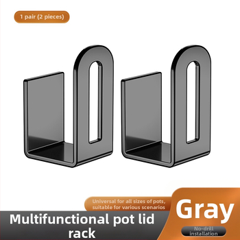 Sieninis dangtelio laikiklis puodų dangteliai ir pjaustymo lentos laikiklis, metalas, Skandinaviško stiliaus virtuvės saugojimas be įrengimo