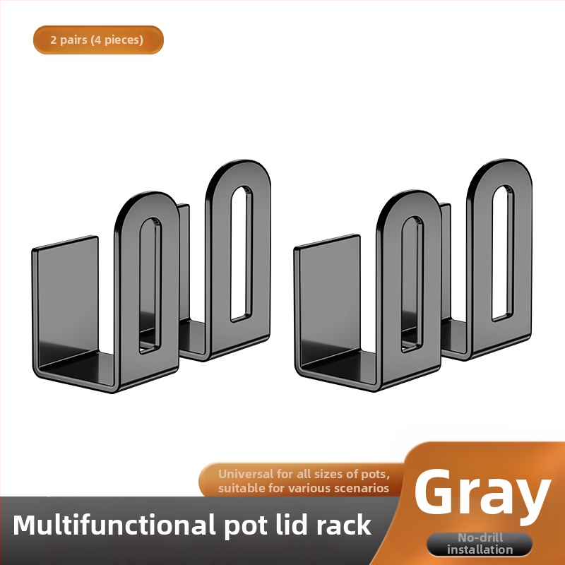 Sieninis dangtelio laikiklis puodų dangteliai ir pjaustymo lentos laikiklis, metalas, Skandinaviško stiliaus virtuvės saugojimas be įrengimo