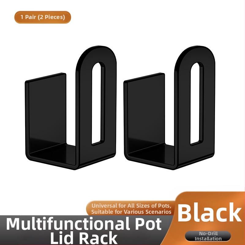 Sieninis dangtelio laikiklis puodų dangteliai ir pjaustymo lentos laikiklis, metalas, Skandinaviško stiliaus virtuvės saugojimas be įrengimo