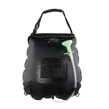 Vanjska vodena torba za kampiranje, prijenosna tuš torba, 20 L, PVC i vodootporna tkanina