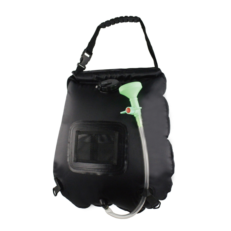 Vanjska vodena torba za kampiranje, prijenosna tuš torba, 20 L, PVC i vodootporna tkanina