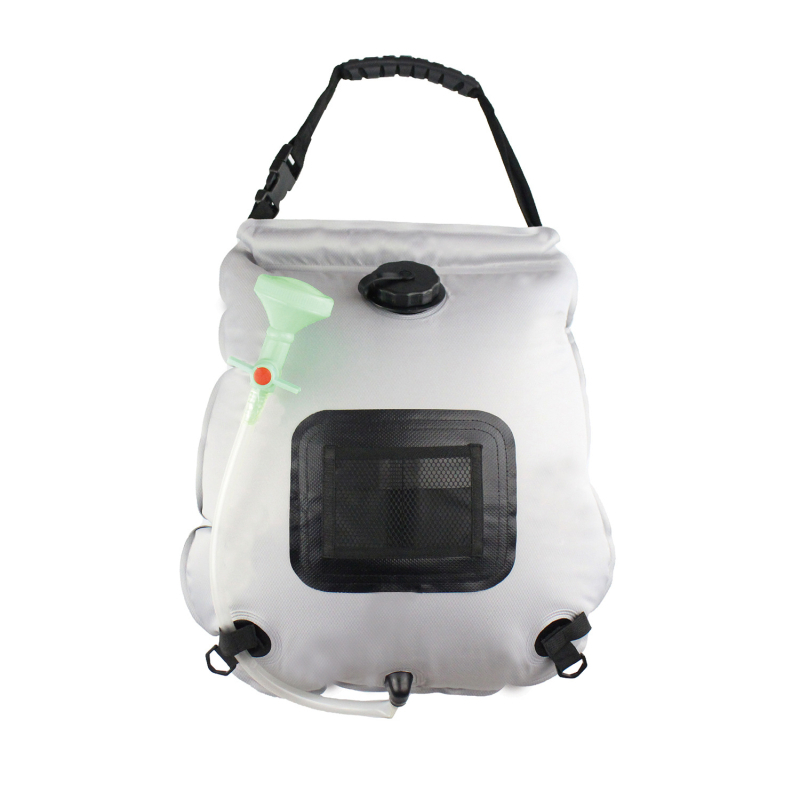 Vanjska vodena torba za kampiranje, prijenosna tuš torba, 20 L, PVC i vodootporna tkanina