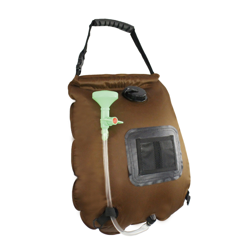 Vanjska vodena torba za kampiranje, prijenosna tuš torba, 20 L, PVC i vodootporna tkanina