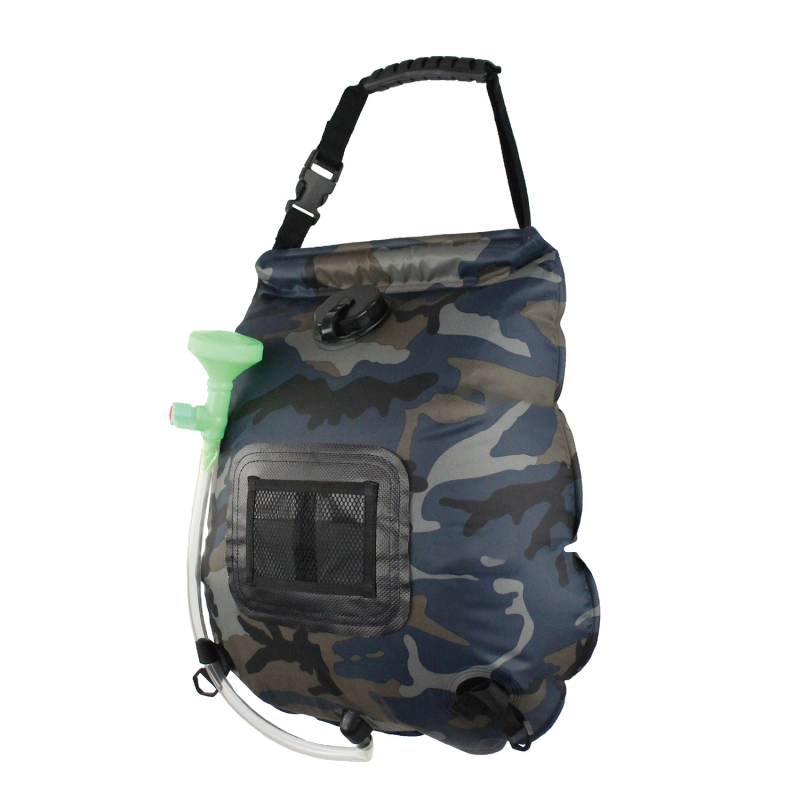 Vanjska vodena torba za kampiranje, prijenosna tuš torba, 20 L, PVC i vodootporna tkanina