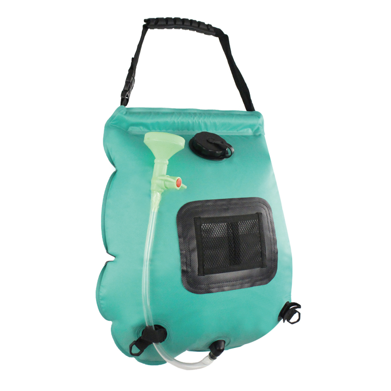 Vanjska vodena torba za kampiranje, prijenosna tuš torba, 20 L, PVC i vodootporna tkanina