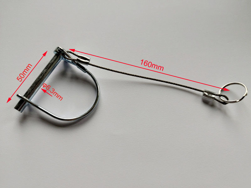 Priekabų/RV tvirtinimo komplektas: apvalūs ir kvadratiniai kaiščiai, saugos kaiščiai, užrakinimo kaiščiai, priekabų sagtelės; prekės ženklas CVP/YUJIA; apdorojimo ir pritaikymo galimybė; privatūs ženklai prieinami