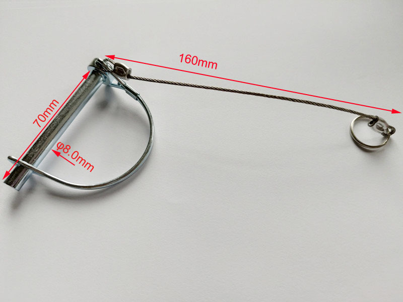 Priekabų/RV tvirtinimo komplektas: apvalūs ir kvadratiniai kaiščiai, saugos kaiščiai, užrakinimo kaiščiai, priekabų sagtelės; prekės ženklas CVP/YUJIA; apdorojimo ir pritaikymo galimybė; privatūs ženklai prieinami