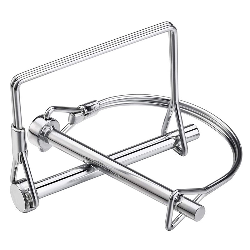 Priekabų/RV tvirtinimo komplektas: apvalūs ir kvadratiniai kaiščiai, saugos kaiščiai, užrakinimo kaiščiai, priekabų sagtelės; prekės ženklas CVP/YUJIA; apdorojimo ir pritaikymo galimybė; privatūs ženklai prieinami