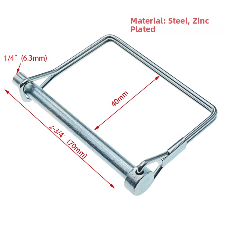 Priekabų/RV tvirtinimo komplektas: apvalūs ir kvadratiniai kaiščiai, saugos kaiščiai, užrakinimo kaiščiai, priekabų sagtelės; prekės ženklas CVP/YUJIA; apdorojimo ir pritaikymo galimybė; privatūs ženklai prieinami
