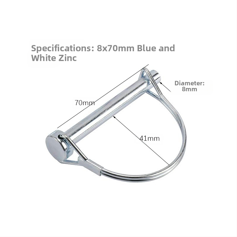 Priekabų/RV tvirtinimo komplektas: apvalūs ir kvadratiniai kaiščiai, saugos kaiščiai, užrakinimo kaiščiai, priekabų sagtelės; prekės ženklas CVP/YUJIA; apdorojimo ir pritaikymo galimybė; privatūs ženklai prieinami