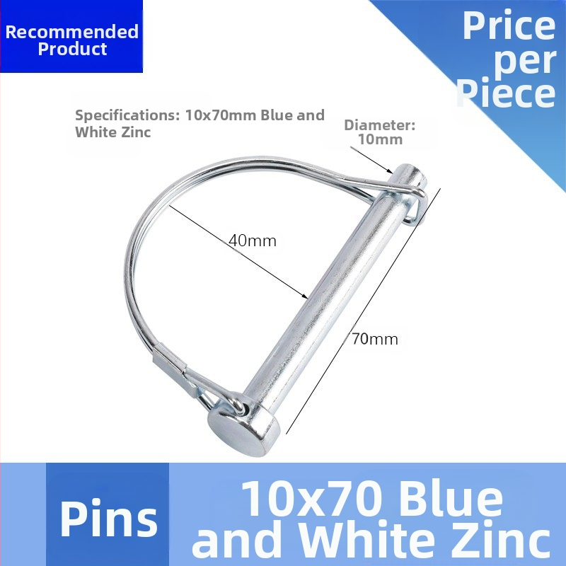 Priekabų/RV tvirtinimo komplektas: apvalūs ir kvadratiniai kaiščiai, saugos kaiščiai, užrakinimo kaiščiai, priekabų sagtelės; prekės ženklas CVP/YUJIA; apdorojimo ir pritaikymo galimybė; privatūs ženklai prieinami