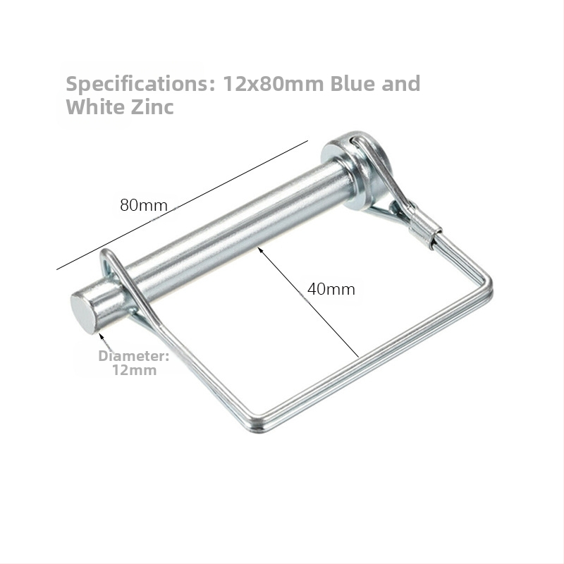 Priekabų/RV tvirtinimo komplektas: apvalūs ir kvadratiniai kaiščiai, saugos kaiščiai, užrakinimo kaiščiai, priekabų sagtelės; prekės ženklas CVP/YUJIA; apdorojimo ir pritaikymo galimybė; privatūs ženklai prieinami