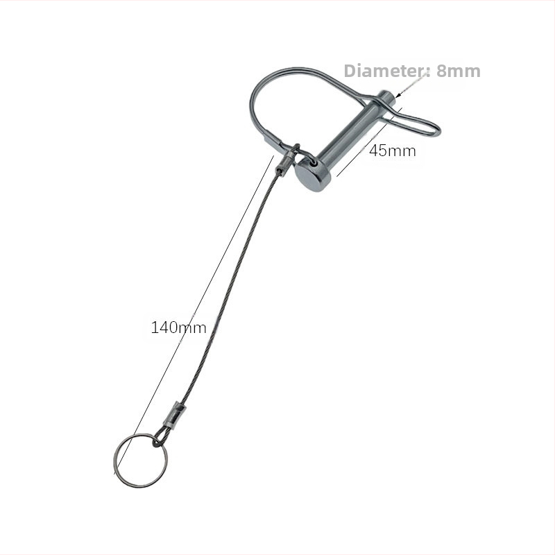 Priekabų/RV tvirtinimo komplektas: apvalūs ir kvadratiniai kaiščiai, saugos kaiščiai, užrakinimo kaiščiai, priekabų sagtelės; prekės ženklas CVP/YUJIA; apdorojimo ir pritaikymo galimybė; privatūs ženklai prieinami