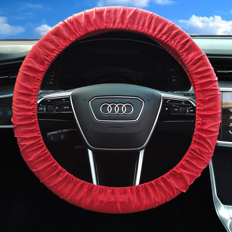 Κάλυμμα τιμονιού αυτοκινήτου μίας χρήσης, αδιάβροχο, προστασία από βρωμιά, από πλαστικό, συμβατό με πολλά μοντέλα, εύκολη εγκατάσταση