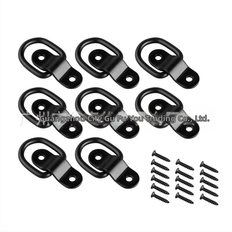 D-тип пръстенова ключалка за ремаркета, материал: желязо, марка Gu Fuyou, приложение: дърпателен пръстен и кука за въже