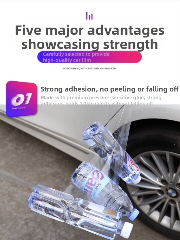 TPU филм за защита на боята на автомобила за праговете на врати, текстура кожа носорога – невидим автомобилен слой, антизалепване