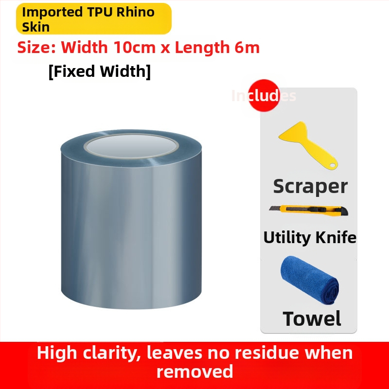 TPU apsauginė plėvelė automobilių dažams, durų slenksčiams su rinoceroso odos tekstūra – nematomas paviršius, atsparus prilipimui