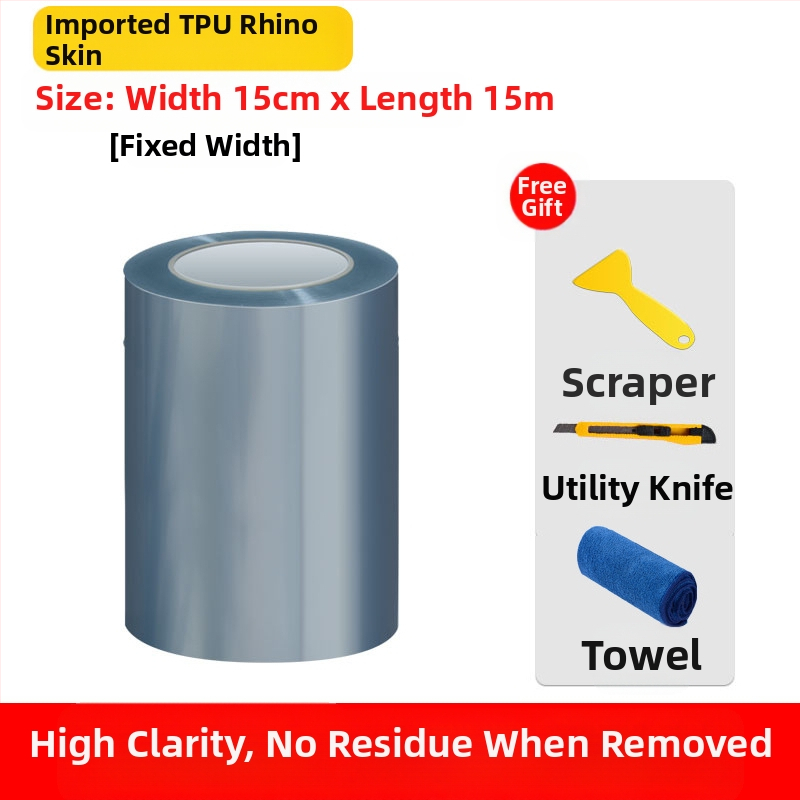 TPU apsauginė plėvelė automobilių dažams, durų slenksčiams su rinoceroso odos tekstūra – nematomas paviršius, atsparus prilipimui