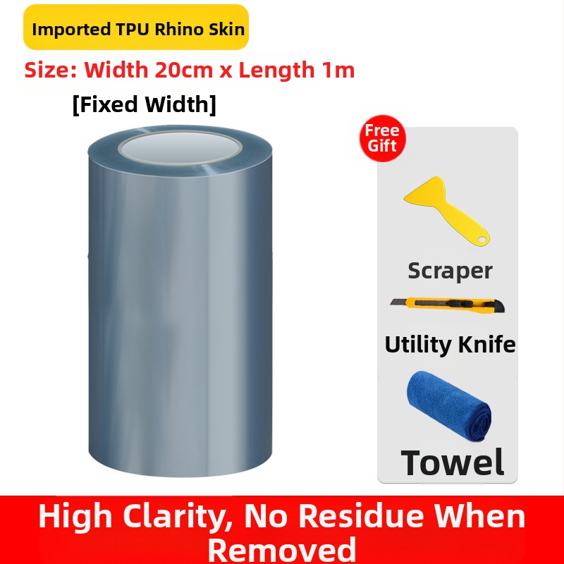 TPU apsauginė plėvelė automobilių dažams, durų slenksčiams su rinoceroso odos tekstūra – nematomas paviršius, atsparus prilipimui