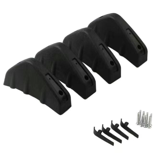 Automobilio kėbulo aerodinaminių dalių rinkinys: užpakalinis spoileris žuvies formos, užpakalinė lūpa, mažas apvalkų buferis ir važiuoklės difuzorius; pritaikymas galimas