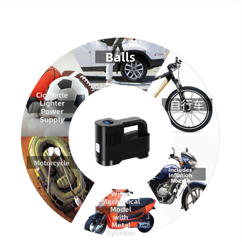 Φορητός ασύρματος αντλητής ελαστικών αυτοκινήτου, μονοκύλινδρος, 120W, 30 L/min, συνεχής λειτουργία 1–5 λεπτά