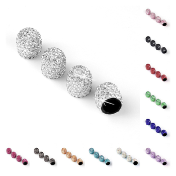 Καπάκι βαλβίδας ελαστικού με διαμάντια, υλικό καουτσούκ, μάρκα Double heng, εγκατάσταση με βίδωμα, συμβατό με όλα τα μοντέλα