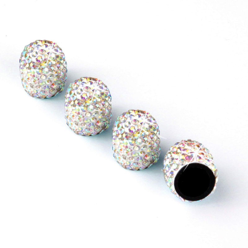 Καπάκι βαλβίδας ελαστικού με διαμάντια, υλικό καουτσούκ, μάρκα Double heng, εγκατάσταση με βίδωμα, συμβατό με όλα τα μοντέλα