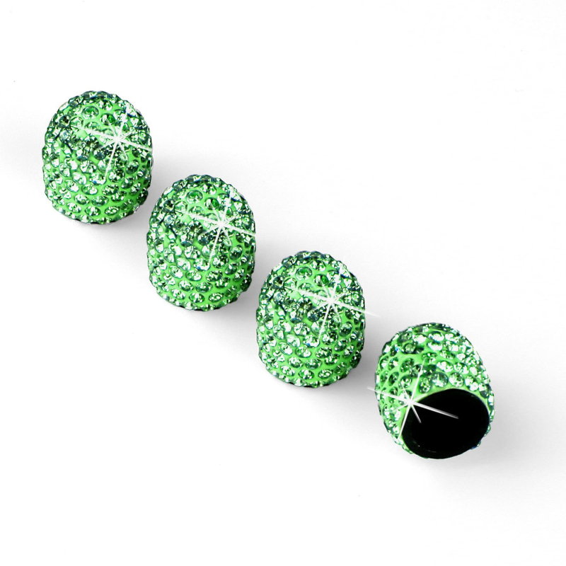 Καπάκι βαλβίδας ελαστικού με διαμάντια, υλικό καουτσούκ, μάρκα Double heng, εγκατάσταση με βίδωμα, συμβατό με όλα τα μοντέλα