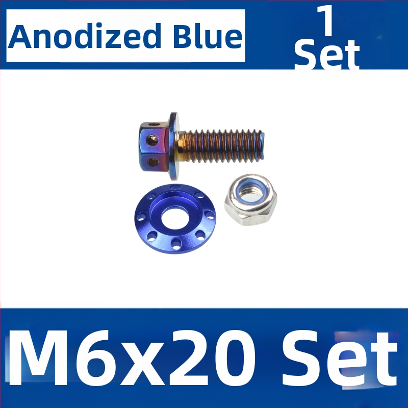 Βίδες τροποποίησης προσθίου φέρινγκ ηλεκτρικού μοτοποδήλατου — τιτάνιου βίδες, αντιολισθητικές ροδέλες, καθολική εφαρμογή, μοντέλο M217, μάρκα Cfan