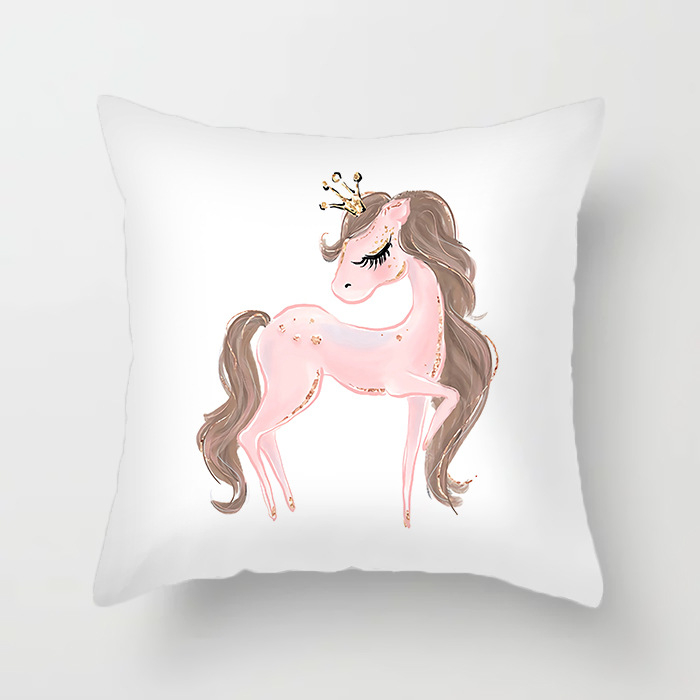 Qinju pūkštas pagalvės užvalkalas – baleto mergaitės motyvas, spauda, paprastas modernus dizainas