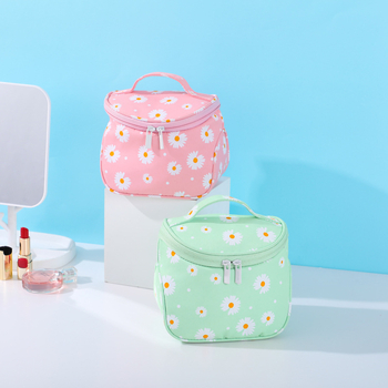 Козметична чанта от нейлон, цип за затваряне, урбанистичен стил, подплата от плат, унисекс