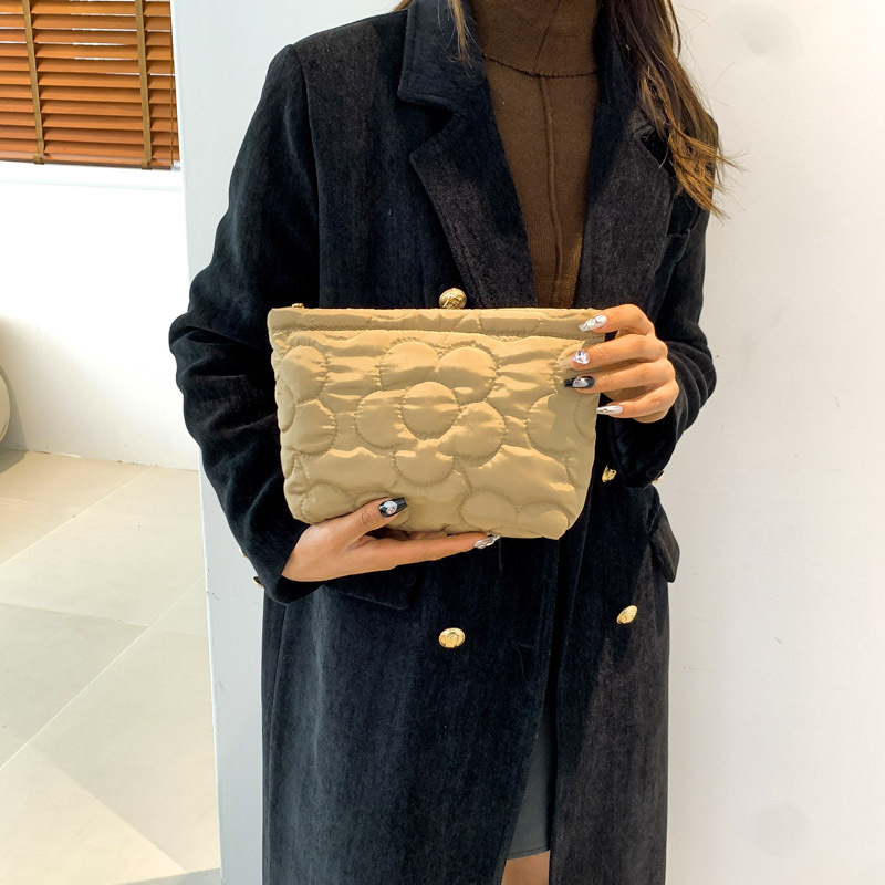 Kosmētikas soma, kokvilnas materiāls, horizontāla kvadrāta forma, rāvējslēdzējs, poliestera odere, tālruņa kabata