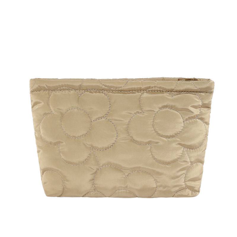 Kosmētikas soma, kokvilnas materiāls, horizontāla kvadrāta forma, rāvējslēdzējs, poliestera odere, tālruņa kabata