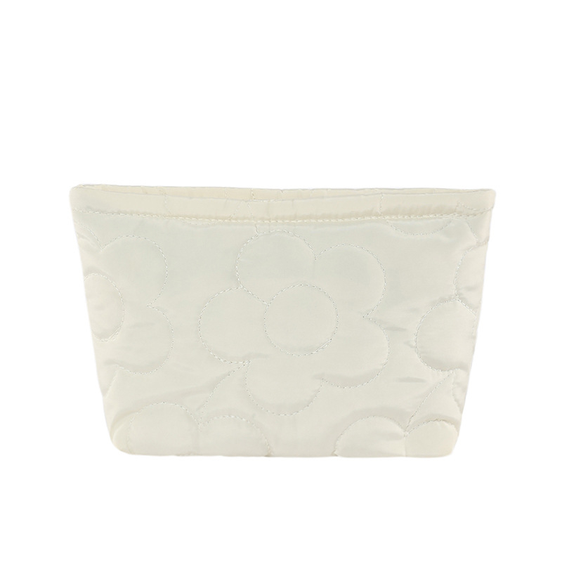 Kosmētikas soma, kokvilnas materiāls, horizontāla kvadrāta forma, rāvējslēdzējs, poliestera odere, tālruņa kabata