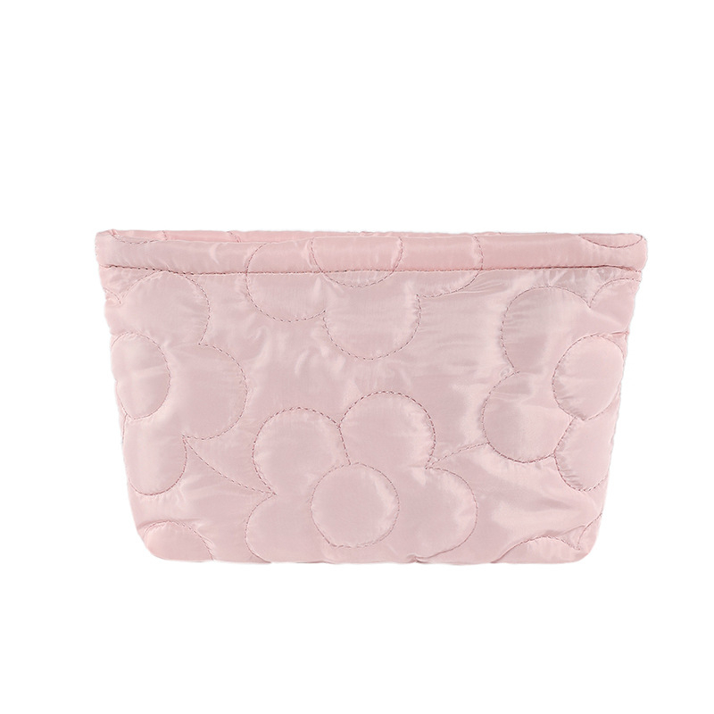 Kosmētikas soma, kokvilnas materiāls, horizontāla kvadrāta forma, rāvējslēdzējs, poliestera odere, tālruņa kabata