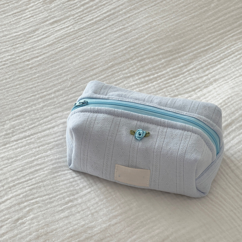 Geantă de toaletă de călătorie pentru depozitare rujuri (material jacquard, unisex, utilizare zilnică)