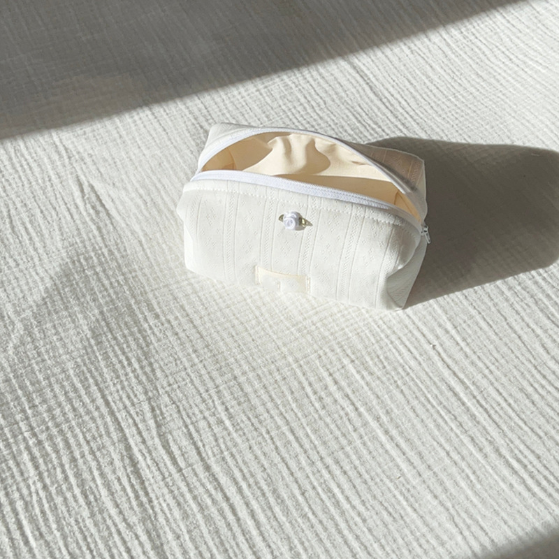 Geantă de toaletă de călătorie pentru depozitare rujuri (material jacquard, unisex, utilizare zilnică)