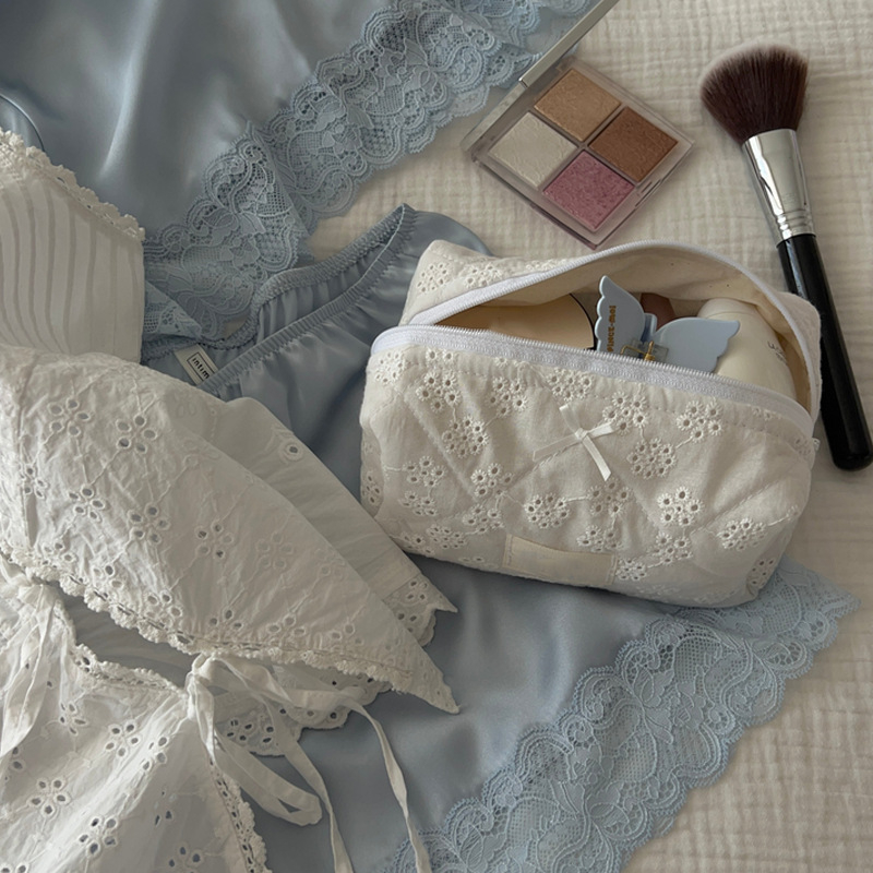 Geantă de toaletă de călătorie pentru depozitare rujuri (material jacquard, unisex, utilizare zilnică)