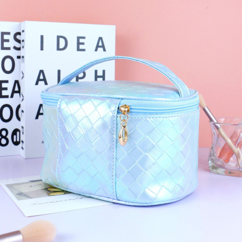 PU kozmetička torbica, vodootporni organizator za šminku i higijenske potrepštine, pogodna za unutarnju i vanjsku upotrebu, prijenosna ručna torba