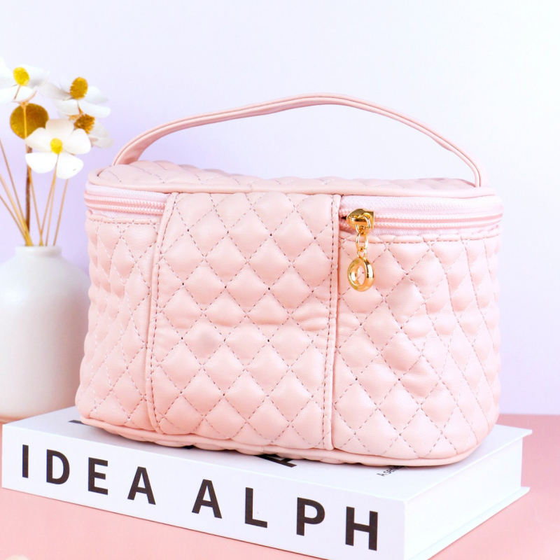 PU kozmetička torbica, vodootporni organizator za šminku i higijenske potrepštine, pogodna za unutarnju i vanjsku upotrebu, prijenosna ručna torba