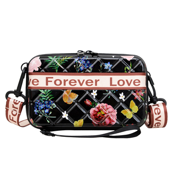 Μίνι crossbody τετράγωνο τσαντάκι, street fashion στυλ, PC υλικό, φερμουάρ, καθημερινή χρήση