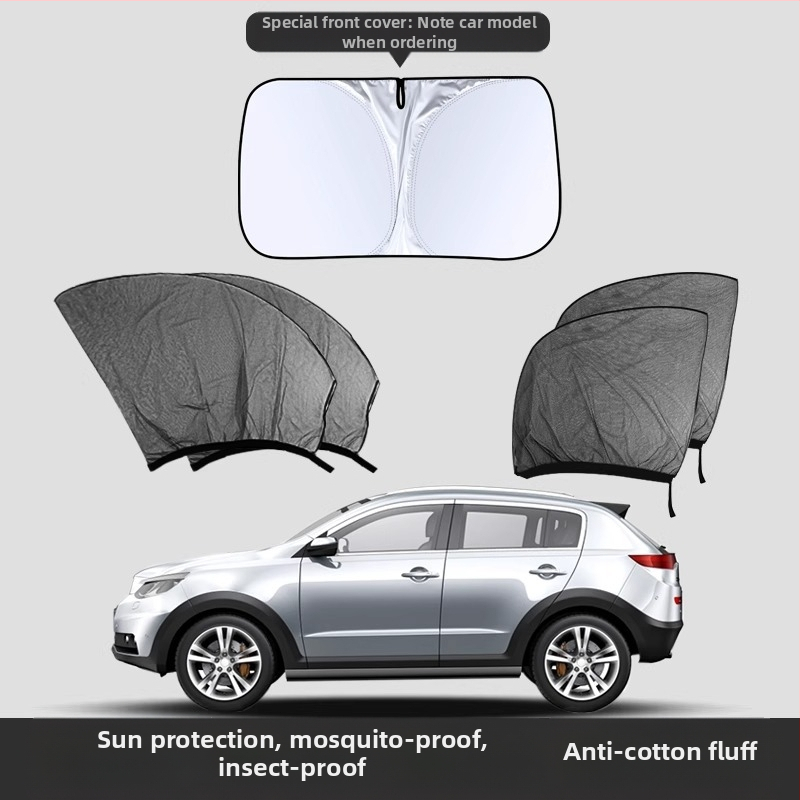Automobilio lango uodų tinklas – medžiaga: tinklas; prekės ženklas: Baby Elephant; paskirtis: automobilio langams