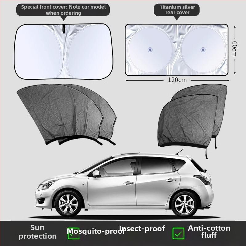 Automobilio lango uodų tinklas – medžiaga: tinklas; prekės ženklas: Baby Elephant; paskirtis: automobilio langams
