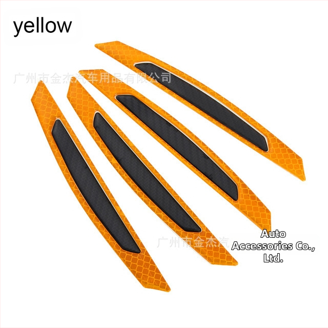 Λωρίδα αντισύγκρουσης αυτοκινήτου, εμφάνιση ανθρακονημάτων, PVC υλικό, μοντέλο 63332