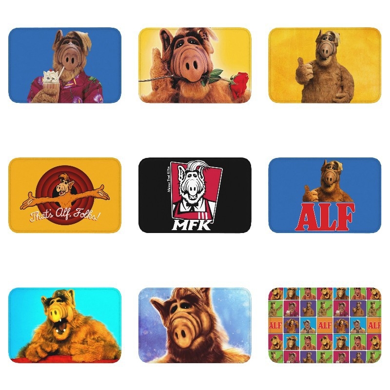 Flokotu neslidus kilimėlis - stačiakampis, spaudinimo dizainas, skalbiamas, tinkamas svetainei, miegamajam, virtuvei, voniai