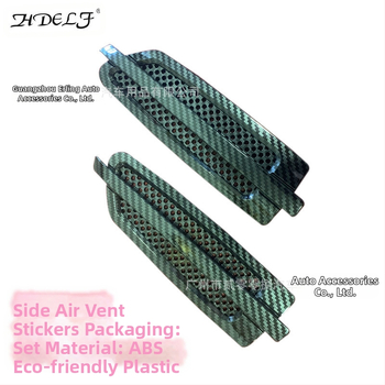 Διακοσμητικό αυτοκόλλητο πλευρικού αεραγωγού πόρτας αυτοκινήτου με πλέγμα σχεδίασης καρχαρία-βράγχια – καθολική εφαρμογή, πλαστικό, μάρκα HDELF, μοντέλο ZW-5111