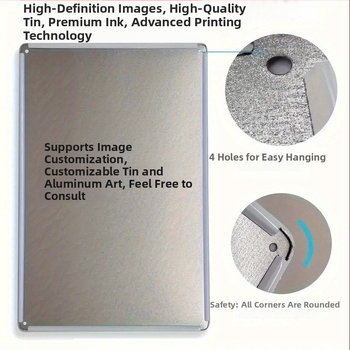 Διακοσμητικός κρεμαστός πίνακας – θέμα αμερικανικού ρετρό αγωνιστικού λαδιού κινητήρα; μοτίβο χαρακτήρων κινούμένων σχεδίων; πλαίσιο από λαμαρίνα; βάση βαφής από λαμαρίνα; κρέμασμα.