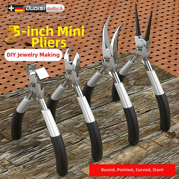 Μίνι πολύλειτουργικές πένσες με αιχμηρή μύτη, διαγώνιος κόφτης για απομάκρυνση μόνωσης αγωγών, χάλυβας υψηλής σκληρότητας, χειροκίνητος σφιγκτήρας