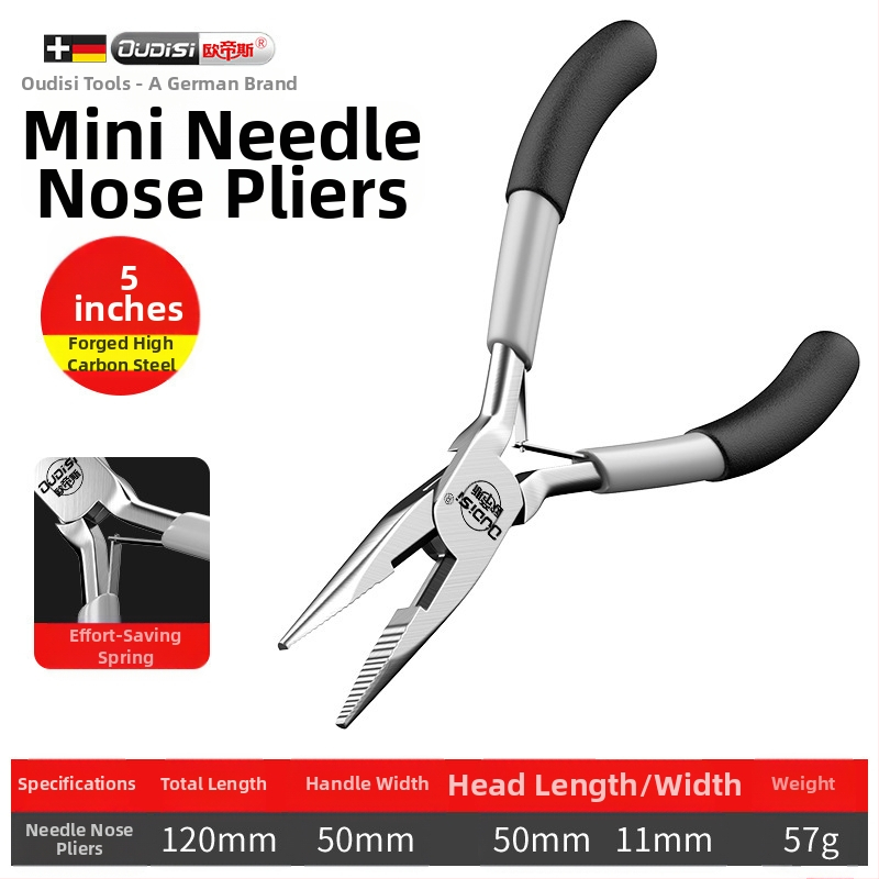 Μίνι πολύλειτουργικές πένσες με αιχμηρή μύτη, διαγώνιος κόφτης για απομάκρυνση μόνωσης αγωγών, χάλυβας υψηλής σκληρότητας, χειροκίνητος σφιγκτήρας